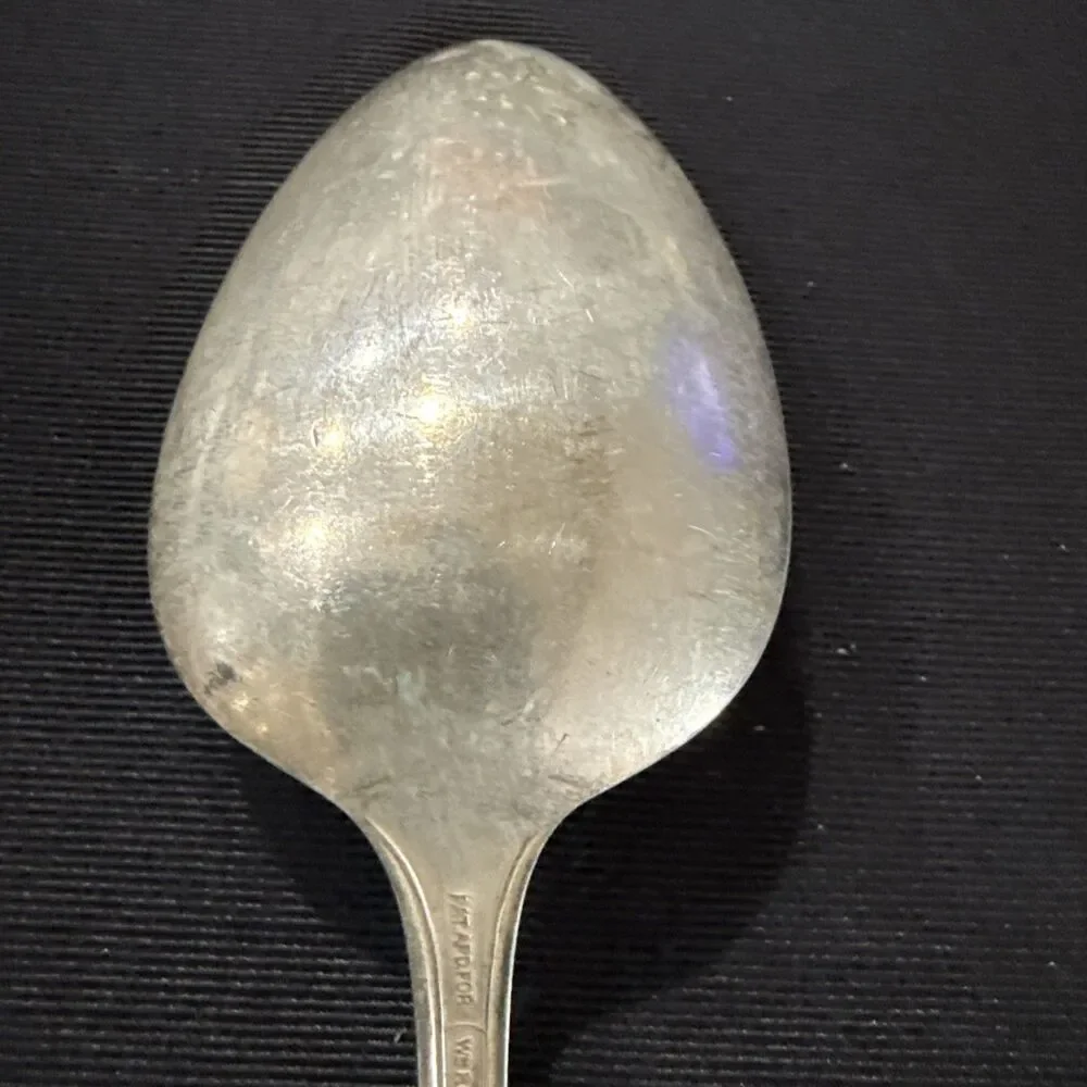 Antique WM Rogers Mfg Co Silver Extra Plate Serving Spoon “Original Rogers”